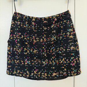 Amanda Uprichard Multicolored Tweed Skirt with side pockets